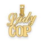 Load image into Gallery viewer, 14K Yellow Gold Lady Cop Charm Pendant
