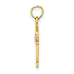 Load image into Gallery viewer, 14K Two-Tone Gold With Heart In Cross Charm Pendant
