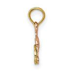Load image into Gallery viewer, 14K Rose Gold Dolphin &amp; Wave Charm Pendant
