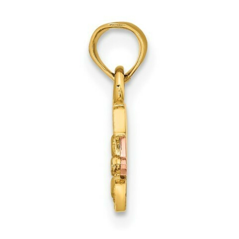 14K Two-Tone Gold DADDY'S LITTLE GIRL Charm Pendant