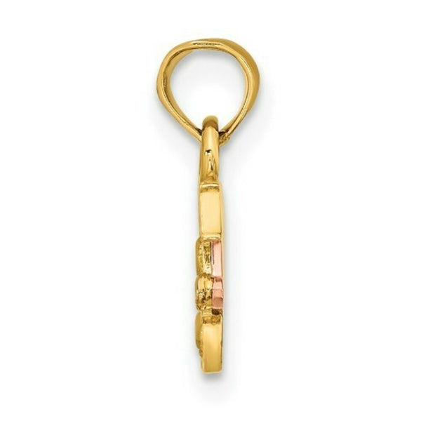 14K Two-Tone Gold DADDY'S LITTLE GIRL Charm Pendant