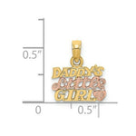 Load image into Gallery viewer, 14K Two-Tone Gold DADDY'S LITTLE GIRL Charm Pendant
