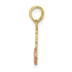 Load image into Gallery viewer, 14K Two-Tone Gold Jesus Loves Me Charm Pendant
