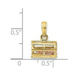 Load image into Gallery viewer, 14K Two-Tone Gold Moveable 3-D LOBSTER (PINK) In Trap
