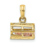 Load image into Gallery viewer, 14K Two-Tone Gold Moveable 3-D LOBSTER (PINK) In Trap

