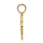 Load image into Gallery viewer, 14k Yellow Gold and White Rhodium OCEAN CITY, NJ Under Bicycle Charm Pendant
