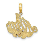 Load image into Gallery viewer, 14K Two-tone Yellow &amp; Rose Gold With #1 MOM With Flower Charm Pendant
