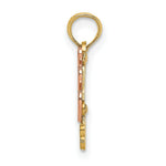 Load image into Gallery viewer, 14K Two-Tone Gold Polished #1 Godmother and Hearts Pendant

