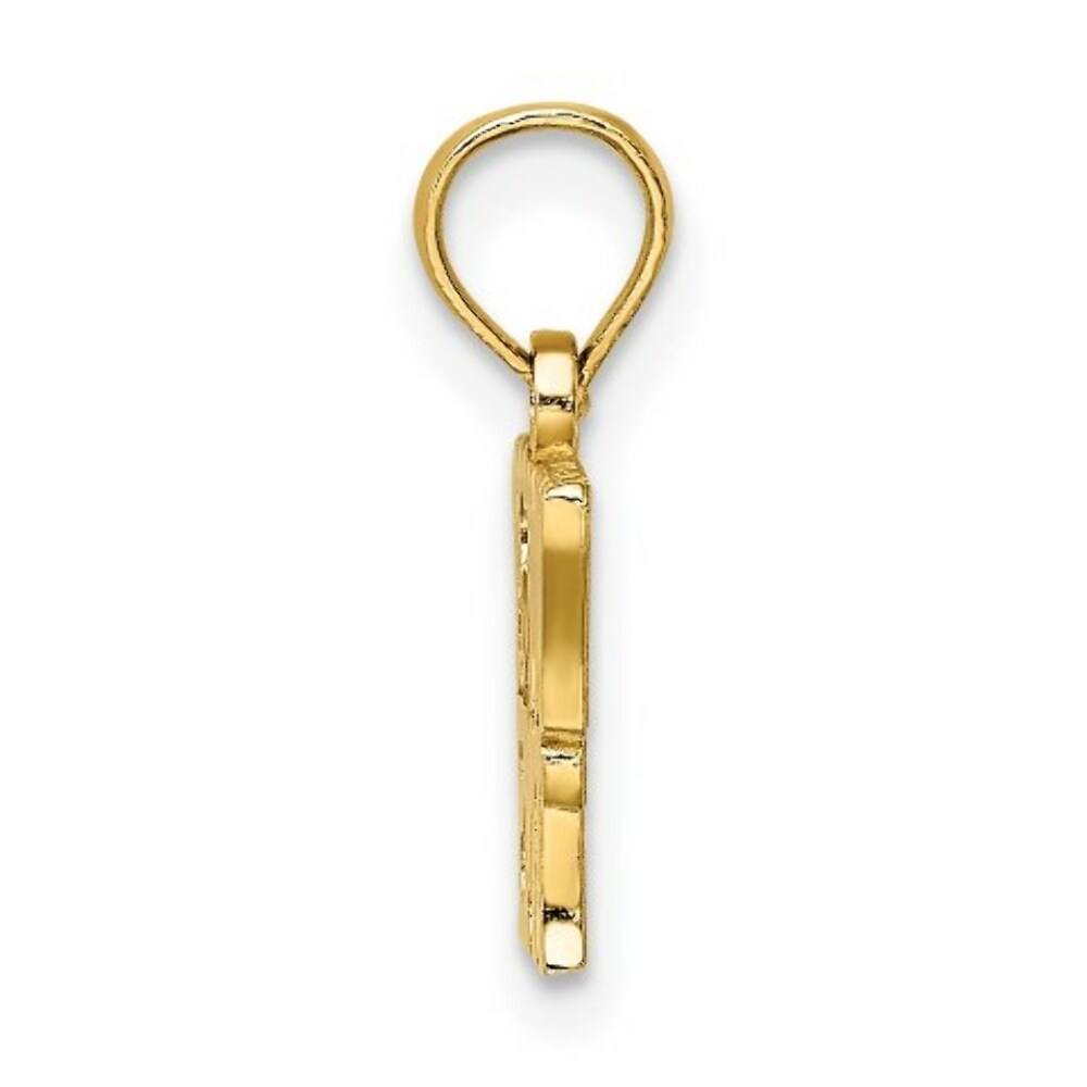 14K Yellow Gold I Love My EMT Charm Pendant