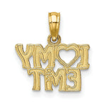 Load image into Gallery viewer, 14K Yellow Gold I Love My EMT Charm Pendant
