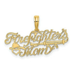 Load image into Gallery viewer, 14K Yellow Gold Firefighter's Mom Charm Pendant
