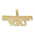 Load image into Gallery viewer, 14K Yellow Gold Firefighter's Lady Charm Pendant
