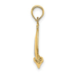 Load image into Gallery viewer, 14K Yellow Gold with White Rhodium 3-D with Polished Sailboat Charm Pendant
