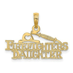 Load image into Gallery viewer, 14K Yellow Gold Firefighter's Daughter Charm Pendant
