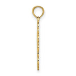 Load image into Gallery viewer, 14K Two-tone Gold Beaded Lace Trim Cross Charm Pendant
