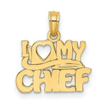 Load image into Gallery viewer, 14K Yellow Gold I Love My Chief Charm Pendant
