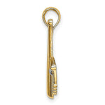 Load image into Gallery viewer, 14K Yellow Gold Baseball Bat With RH Ball Charm Pendant
