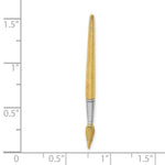 Load image into Gallery viewer, 14k Yellow Gold and White Rhodium 3-D WATER PAINT BRUSH Charm Pendant
