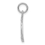 Load image into Gallery viewer, 14K White Gold Polished Flat-Backed Small Scales of Justice Charm
