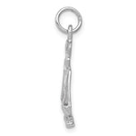 Load image into Gallery viewer, 14K White Gold Polished Open-Backed Large Scales of Justice Charm
