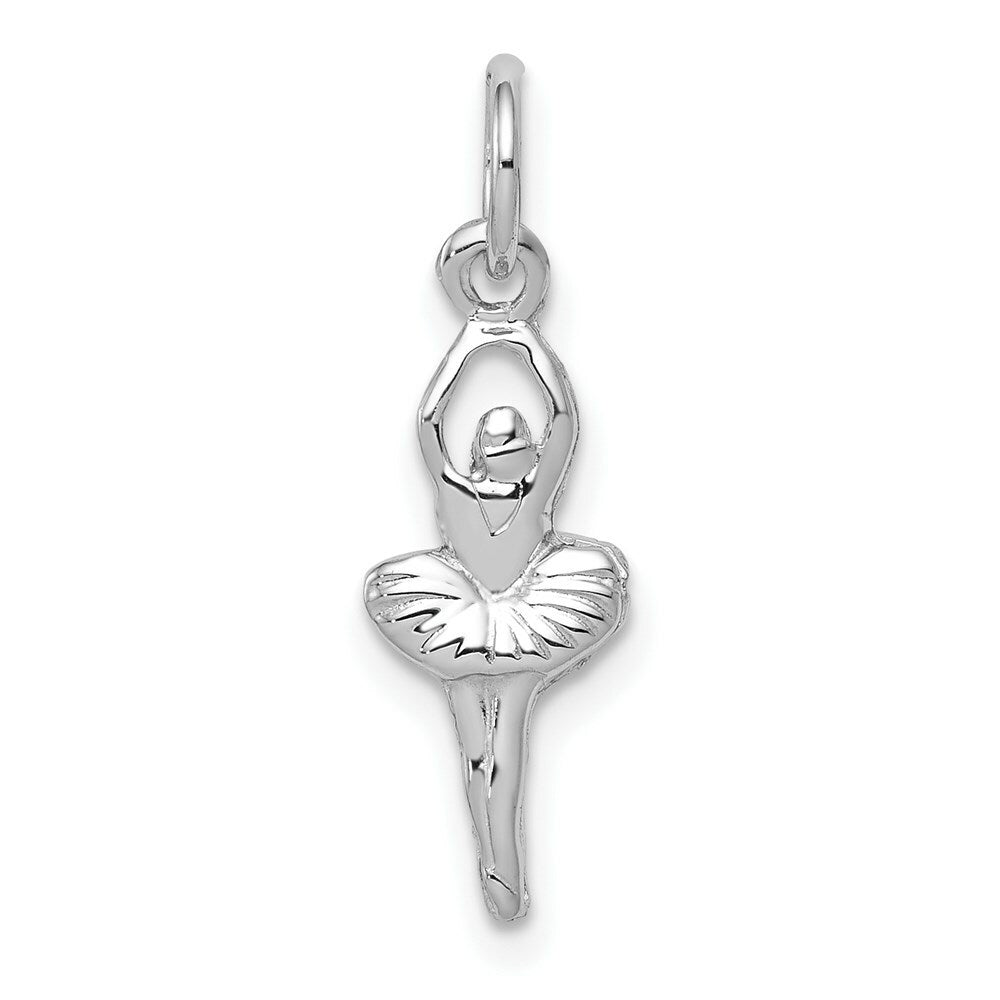 14K White Gold Ballerina Charm