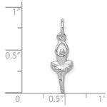 Load image into Gallery viewer, 14K White Gold Ballerina Charm
