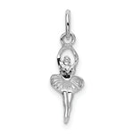Load image into Gallery viewer, 14K White Gold Ballerina Charm
