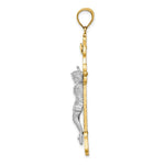 Load image into Gallery viewer, 14K Two-Tone Gold INRI Crucfix Pendant
