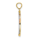 Load image into Gallery viewer, 14K Two-tone Yellow &amp; Rose Gold Moon With Star Moveable Charm Pendant
