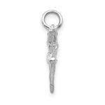 Load image into Gallery viewer, 14K White Gold Polished 3-Dimensional Ballerina Charm
