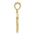 Load image into Gallery viewer, 14K Yellow Gold Hope In Heart With RH Flower Charm Pendant
