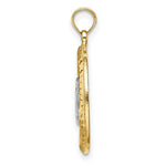 Load image into Gallery viewer, 14K Yellow Gold Diamond-cut With RH Heart with Arrow Charm Pendant
