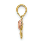 Load image into Gallery viewer, 14K Two-Tone Gold Grandma With Heart Charm Pendant
