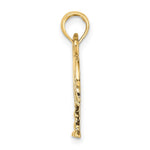 Load image into Gallery viewer, 14K Yellow Gold with White Rhodium with Polished Charelston Palm Tree Charm Pendant

