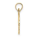 Load image into Gallery viewer, 14K Yellow Gold with White Rhodium-Plated Charleston Palm Tree Charm Pendant
