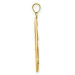 Load image into Gallery viewer, 14K Yellow Gold with White Rhodium with Heart Beaded Filigree with Diamond-cut Teardrop Charm Pendant
