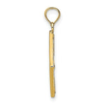 Load image into Gallery viewer, 14K Yellow Gold with White Rhodium Flower with Cross Fashion Marquise Charm Pendant
