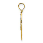 Load image into Gallery viewer, 14K Yellow Gold with White Rhodium Filigree Center Round Frame Charm Pendant
