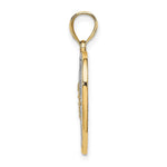 Load image into Gallery viewer, 14K Yellow Gold with White Rhodium Filigree Heart Charm Pendant
