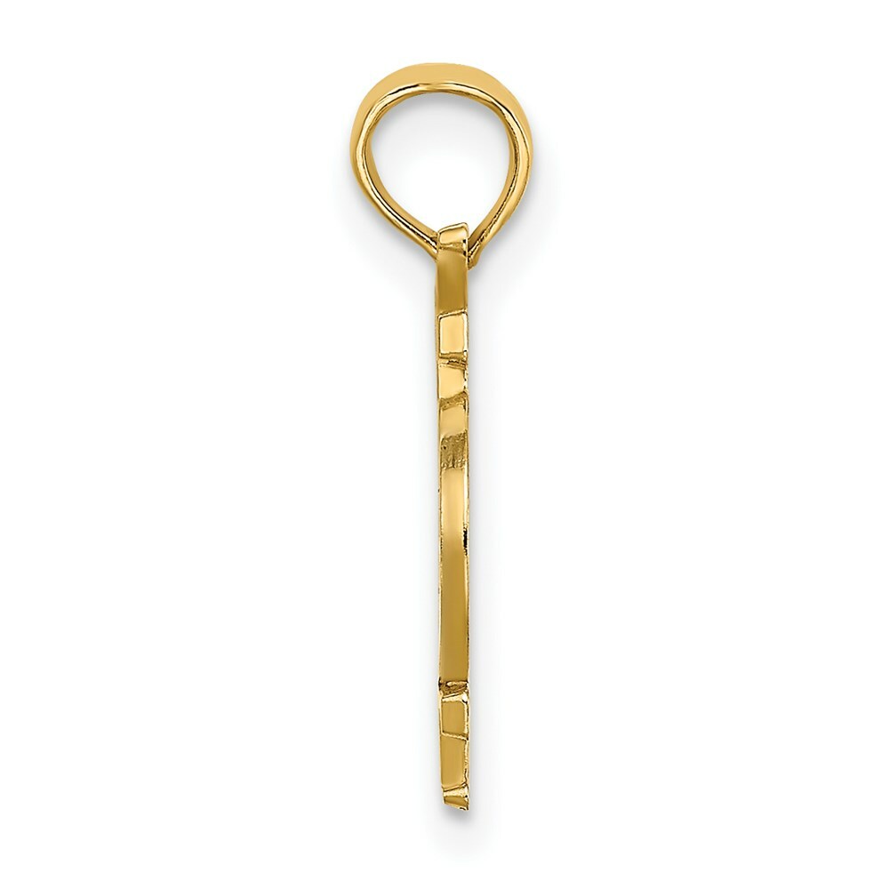 Key West Under Bicycle With White Tires in 14K Yellow Gold and White Rhodium