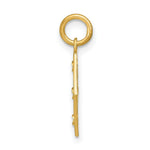 Load image into Gallery viewer, 14K Yellow Gold with White Rhodium with Diamond-cut 3 Diamond Shapes Charm Pendant

