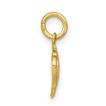 Load image into Gallery viewer, 14K Yellow Gold with White Rhodium Mini Heart Charm Pendant
