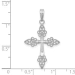 Load image into Gallery viewer, 14k White Gold Filigree Cross Pendant

