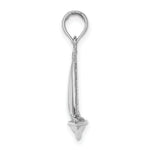 Load image into Gallery viewer, 14K White Gold Polished 3-D Sailboat Charm Pendant
