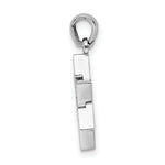 Load image into Gallery viewer, 14k White Gold 3-D Jewish Star of David Charm Pendant
