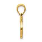 Load image into Gallery viewer, 14K Yellow Gold Polished Red Enameled Apple Pendant
