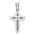 Load image into Gallery viewer, 14k White Gold Beaded Cross Pendant
