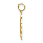 Load image into Gallery viewer, 14K Yellow Gold Textured &amp; Flat Santa Face Charm Pendant

