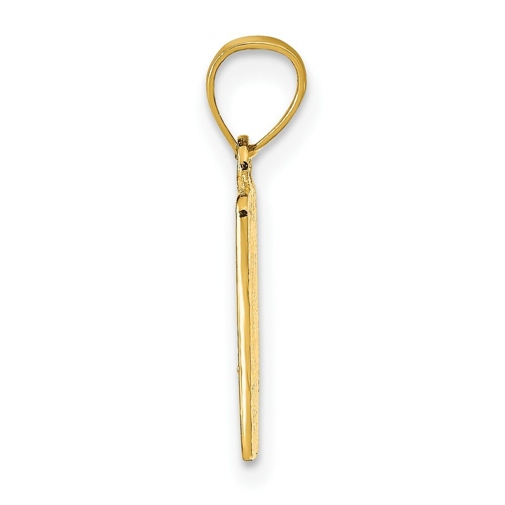 14K Yellow Gold 14K GOLD BAR Design Pendant