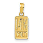Load image into Gallery viewer, 14K Yellow Gold 14K GOLD BAR Design Pendant
